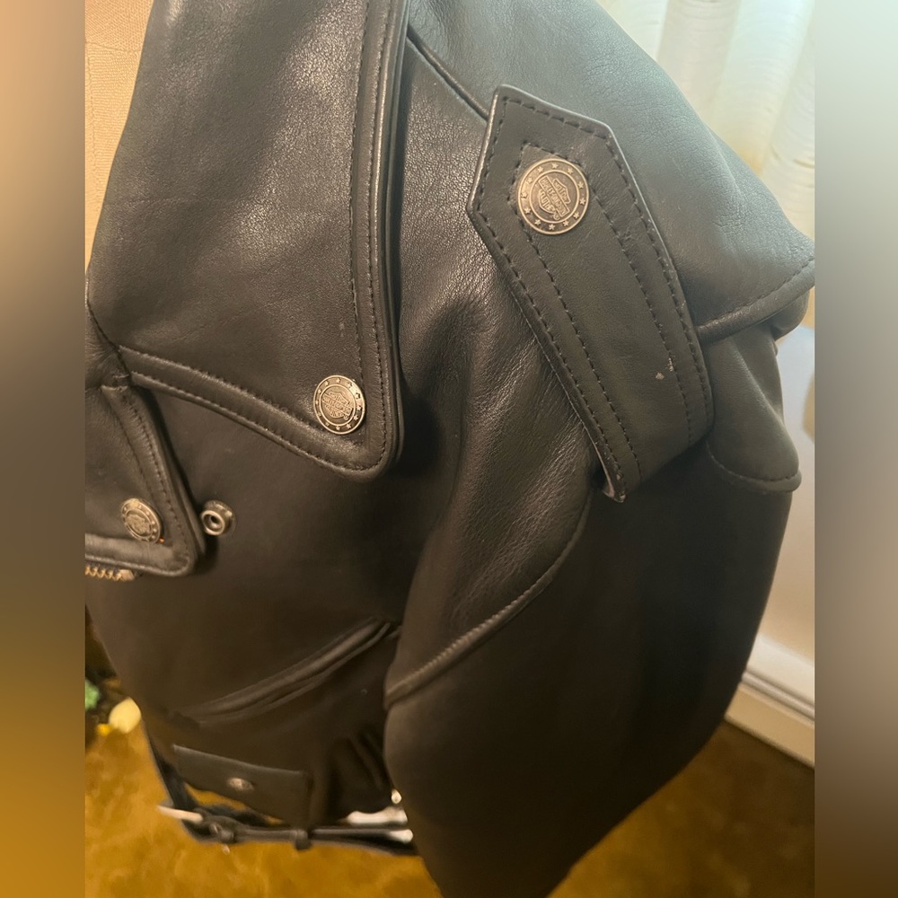 Rare, vintage, thick Harley Davidson Riding leather jacket. - Picture 7 of 12